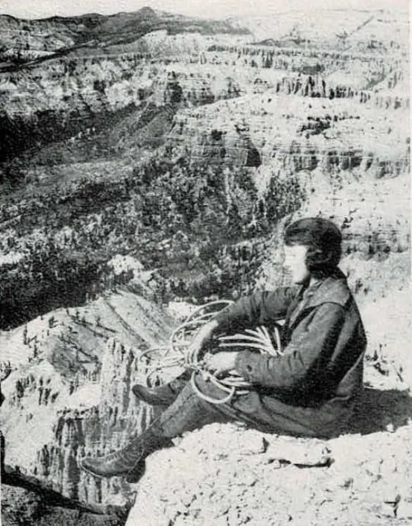 On the rim at Cedar Breaks from the original brochure