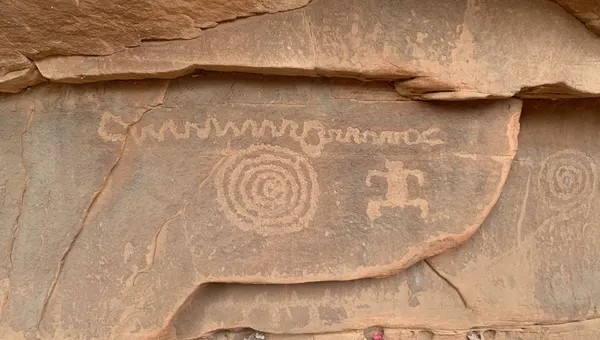 Petroglyphs at Zion National Park